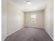 Comfortable bedroom with neutral walls, plush carpeting and a window letting in plenty of natural light at 6703 Citrus Creek Ln, Tampa, FL 33625