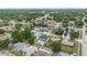 Neighborhood aerial showcases tree-lined streets and an assortment of single-Gathering houses, some with private pools at 14506 Sutter Pl, Tampa, FL 33625
