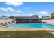 Inviting backyard pool with clear blue water, surrounded by patio area, perfect for summer fun and entertaining at 14506 Sutter Pl, Tampa, FL 33625