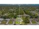 Aerial view of the property outlining the lot boundaries and neighborhood at 2706 Flagami Ln, North Port, FL 34286