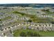 Beautiful aerial view of the community featuring numerous homes, green spaces, and multiple ponds and lakes at 10815 Laxer Cay Loop, San Antonio, FL 33576