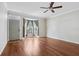 Inviting living room featuring hardwood floors and a bay window at 2731 Penzance St, Palm Harbor, FL 34684