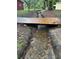 Charming wooden bridge spanning a clear stream, enhancing the property's outdoor appeal at 17380 Sweetwater Rd, Dade City, FL 33523