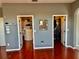 Large walk-in closets with custom shelving provide ample storage space in this home at 18018 Malakai Isle Dr, Tampa, FL 33647