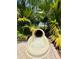 Exterior view of a tunnel-style waterslide surrounded by palm trees at community pool at 18018 Malakai Isle Dr, Tampa, FL 33647