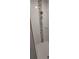Walk-in shower with large shower head, decorative tiles, and glass shelf at 3269 Ponce De Leon Blvd, North Port, FL 34291
