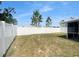 Fenced backyard featuring an open space to create your dream backyard at 10956 Carlton Fields Dr, Riverview, FL 33579