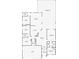 Detailed floor plan showcasing the home's layout with a screened patio and pool at 1913 Blue River Rd, Holiday, FL 34691