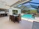 Relaxing screened-in pool with a seating area, perfect for outdoor entertaining and enjoying the Florida sunshine at 1913 Blue River Rd, Holiday, FL 34691