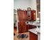 Elegant kitchen cabinets complement the countertops and appliances at 2906 Country Breeze Dr, Plant City, FL 33567