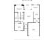 Detailed floor plan showcasing the layout of the home, including the primary bedroom, kitchen, and living room at 2015 Gardenia Landings Ln, Sun City Center, FL 33573