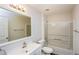 Bathroom featuring a vanity with mirror and a shower-tub combo at 11212 3Rd E Ave, Bradenton, FL 34212