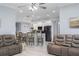 Living area showcases an open layout with the kitchen and bar seating at 3244 55Th Ave N, St Petersburg, FL 33714