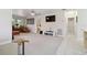 Bright and open living room with tv and bonus seating area at 4549 Tippecanoe Trl # 20, Sarasota, FL 34233