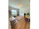 Spacious bedroom features hardwood floors, large window and modern decor at 4309 W Beachway Dr, Tampa, FL 33609
