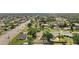 Aerial view showcases the area with tree-lined streets and bodies of water throughout at 2126 Hanby St, Port Charlotte, FL 33952