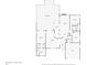 Detailed floor plan showcasing the layout of the home, including the screened patio, kitchen, and bedrooms at 4266 Candler Ave, Spring Hill, FL 34609