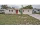Charming single-story home with neutral paint, brick accents, and a well-maintained lawn at 5429 Flora Ave, Holiday, FL 34690