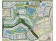 Aerial view of community with golf course, lakes, walking paths, multiple home styles, and community amenities at 3142 Torta Ct, Bradenton, FL 34211