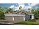 Charming single-story home featuring a two-car garage, well-manicured landscaping, and a welcoming facade at 3142 Torta Ct, Bradenton, FL 34211