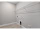 Laundry room with tile flooring and wire shelving at 3142 Torta Ct, Bradenton, FL 34211