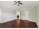 Spacious primary bedroom with an ensuite bathroom and natural light that pours in at 10124 Westpark Preserve Blvd, Tampa, FL 33625
