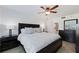 Comfortable bedroom features a dark wood furniture set and access to a private bathroom at 6210 Sun Blvd # 206, St Petersburg, FL 33715