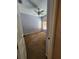Bedroom with neutral carpeting, ceiling fan, and a window with blinds at 1829 Mira Lago Cir, Ruskin, FL 33570
