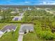 Aerial view of the property highlighting its location and surrounding area at 14256 Salvatierra Ln, Port Charlotte, FL 33981