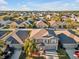 Aerial view of a neighborhood with lush green lawns and houses at 8506 Hunters Fork Loop, Ruskin, FL 33573