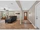 Open-concept home showcasing the foyer and the living room area at 24277 Treasure Island Blvd, Punta Gorda, FL 33955