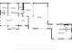 Detailed floorplan showcasing layout of bedrooms, bathrooms, kitchen, living room, and other areas of the home at 6020 Illinois Ave, New Port Richey, FL 34653