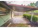 Covered back patio with a concrete slab and view of the backyard at 101 N Nimbus Ave, Clearwater, FL 33765