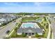 Community pool and amenity center featuring great gathering spaces, and lush landscaping at 28761 Sweet Persimmon Dr, Wesley Chapel, FL 33543