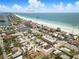 Beautiful aerial view of home's proximity to Pass-a-Grille Beach, The Don CeSar, and deeded beach access at 3528 Casablanca Ave, St Petersburg, FL 33706
