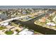 Scenic aerial view of a waterfront community and canal in Florida at 1764 Boca Raton Ct, Punta Gorda, FL 33950