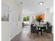 Cozy dining area next to the kitchen and patio doors at 11622 Colony Lake Dr, Tampa, FL 33635