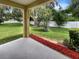 View of the expansive, green backyard at 37601 Georgina Ter, Zephyrhills, FL 33542