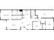 Detailed floor plan illustrating the layout of the home, including the kitchen, bedrooms, and living spaces at 37601 Georgina Ter, Zephyrhills, FL 33542