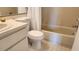 This bathroom has a tub and vanity at 6600 121St Ave # 5, Largo, FL 33773