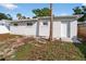 Backyard featuring a fire pit and new landscaping at 1849 New Hampshire Ne Ave, St Petersburg, FL 33703