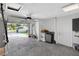 Spacious garage has laundry hookups and a door to the backyard at 1849 New Hampshire Ne Ave, St Petersburg, FL 33703