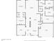 Detailed floor plan showcasing the layout of a home including the office, kitchen, and bedrooms at 9246 Dayflower Dr, Tampa, FL 33647