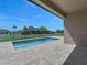 This exterior features a pool and a paver patio at 9573 Migue Cir, Port Charlotte, FL 33981