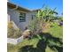 Lush backyard featuring vibrant foliage, mature banana trees, and serene landscaping at 134 Gulfview Rd, Punta Gorda, FL 33950