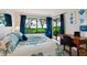Bright main bedroom with large windows offering serene outdoor views and comfortable seating near a wooden desk at 6218 Palma Del Mar S Blvd # 103, St Petersburg, FL 33715