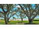 Scenic water view with benches to enjoy it underneath mature trees, offering tranquility and beauty at 6218 Palma Del Mar S Blvd # 103, St Petersburg, FL 33715