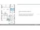 Floorplan layout of a three-bedroom home with flex room and chef's kitchen at 14448 Woodland Preserve Trl, Parrish, FL 34219