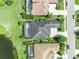 Aerial shot showcases the home's private pool and landscaping at 5531 Arnie Loop, Bradenton, FL 34211