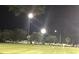 View of the recreation field at night with people playing sports under stadium lights at 3680 Whiting Se Dr, St Petersburg, FL 33705